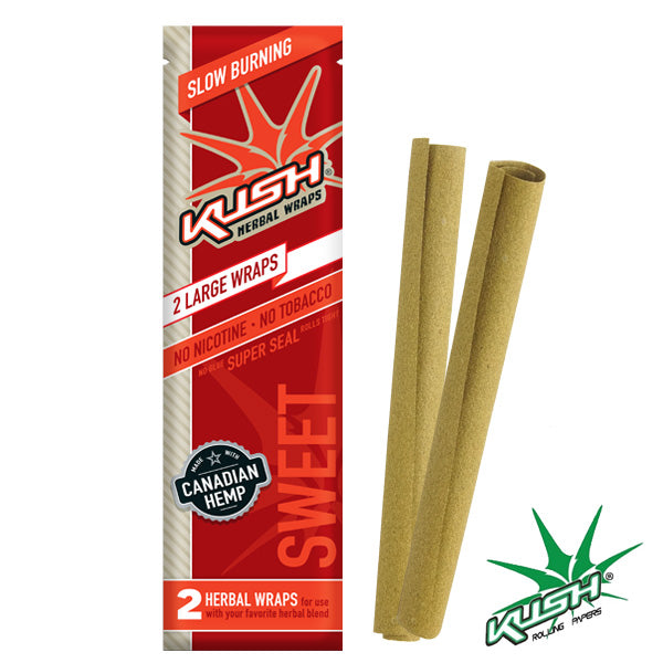 KUSH HERBAL WRAPS 2 large blunts Sweet